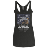 T-Shirts Vintage Black / X-Small X-Fighter Women's Triblend Racerback Tank