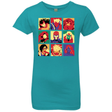 T-Shirts Tahiti Blue / YXS X villains pop Girls Premium T-Shirt