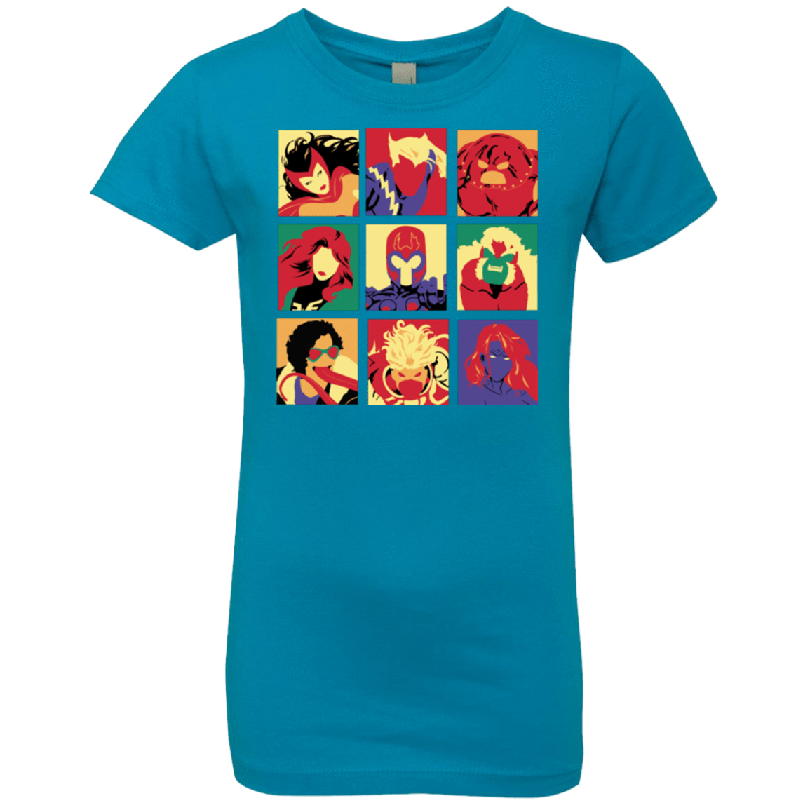 T-Shirts Turquoise / YXS X villains pop Girls Premium T-Shirt