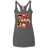 T-Shirts Premium Heather / X-Small X villains pop Women's Triblend Racerback Tank