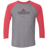 T-Shirts Premium Heather/ Vintage Red / X-Small X Wing Men's Triblend 3/4 Sleeve