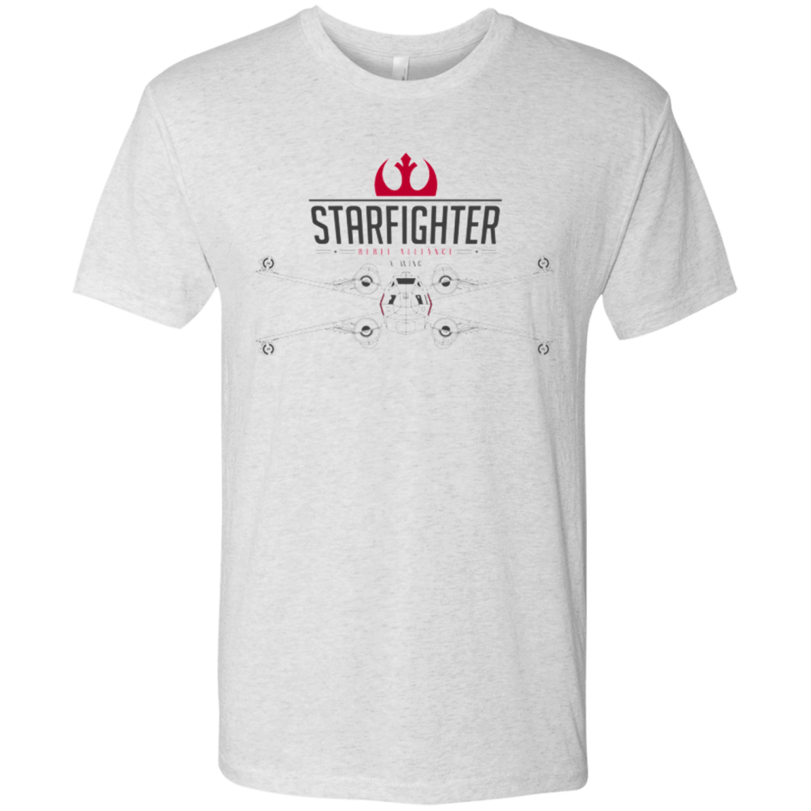 T-Shirts Heather White / Small X Wing Men's Triblend T-Shirt