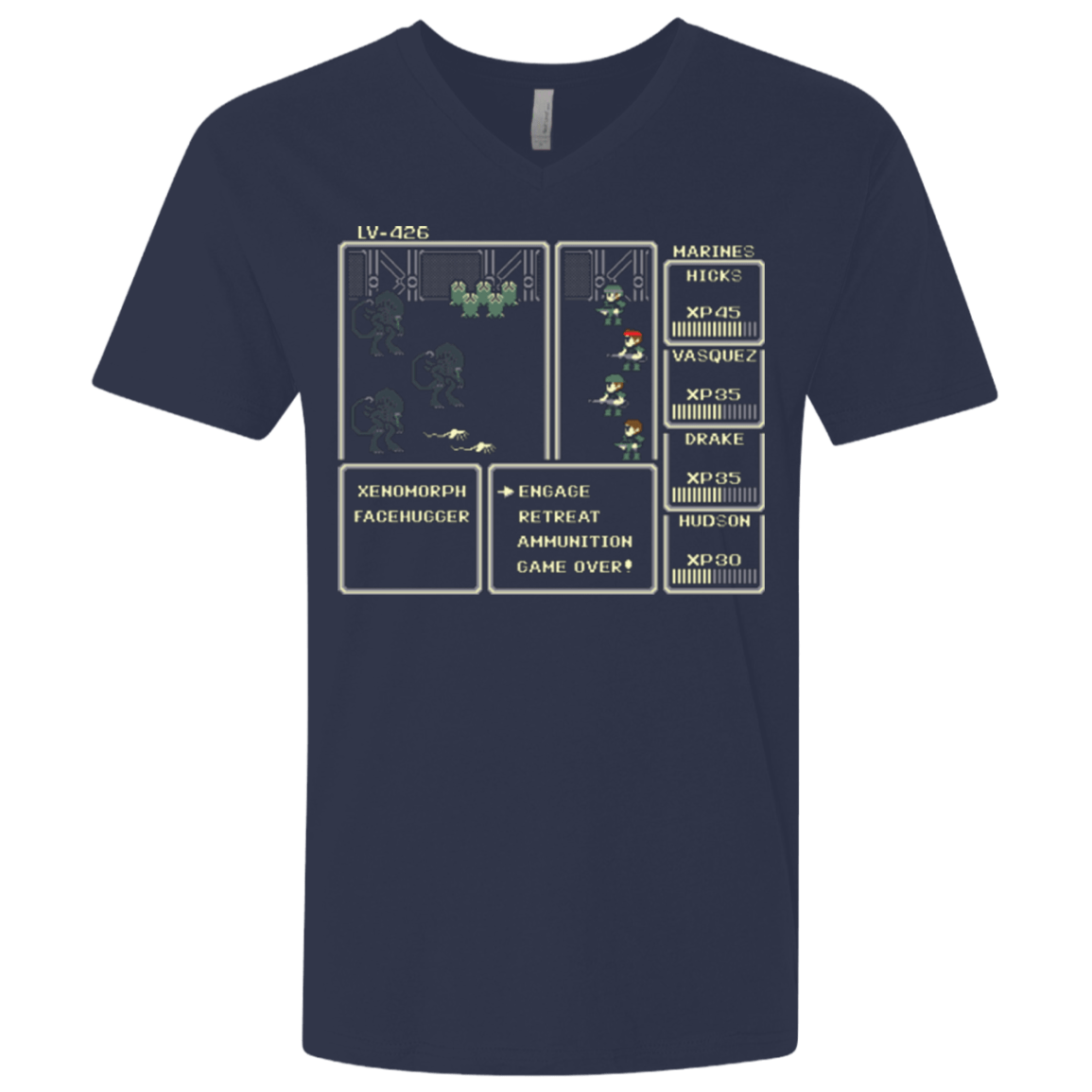 T-Shirts Midnight Navy / X-Small Xeno RPG Men's Premium V-Neck