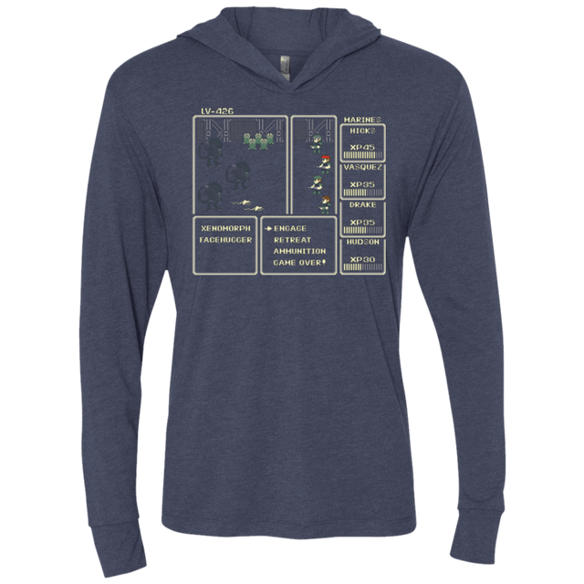 T-Shirts Vintage Navy / X-Small Xeno RPG Triblend Long Sleeve Hoodie Tee