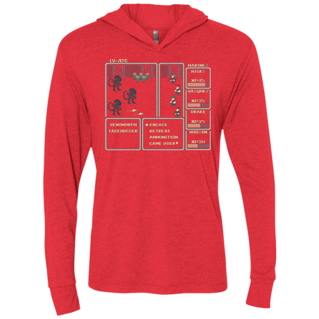 T-Shirts Vintage Red / X-Small Xeno RPG Triblend Long Sleeve Hoodie Tee