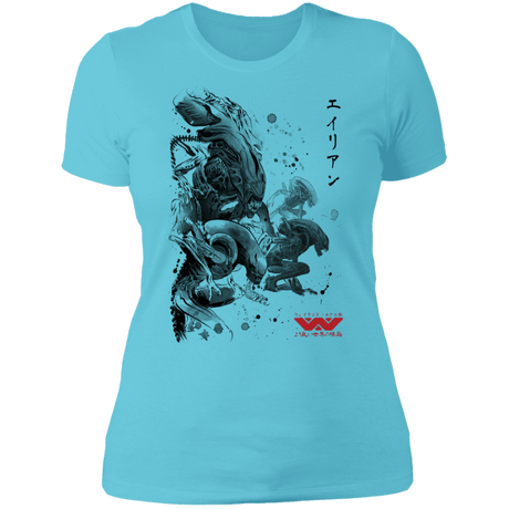 T-Shirts Cancun / S Xenomorphs Invasion sumi-e Women's Premium T-Shirt