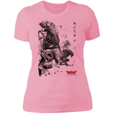 T-Shirts Light Pink / S Xenomorphs Invasion sumi-e Women's Premium T-Shirt