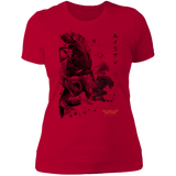 T-Shirts Red / S Xenomorphs Invasion sumi-e Women's Premium T-Shirt