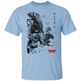 T-Shirts Light Blue / YXS Xenomorphs Invasion sumi-e Youth T-Shirt