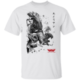 T-Shirts White / YXS Xenomorphs Invasion sumi-e Youth T-Shirt