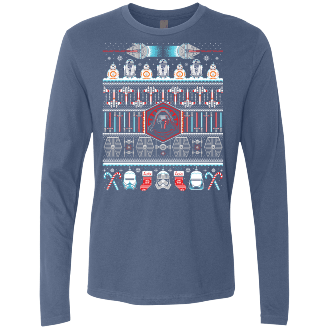 T-Shirts Indigo / Small Xmas Awakens Men's Premium Long Sleeve