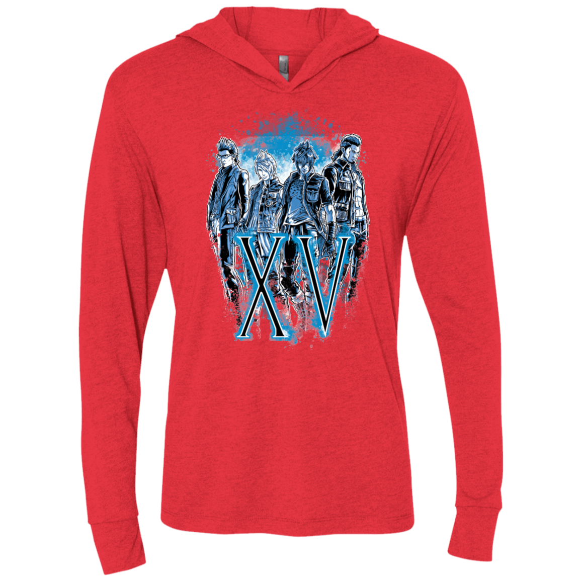 T-Shirts Vintage Red / X-Small XV Triblend Long Sleeve Hoodie Tee