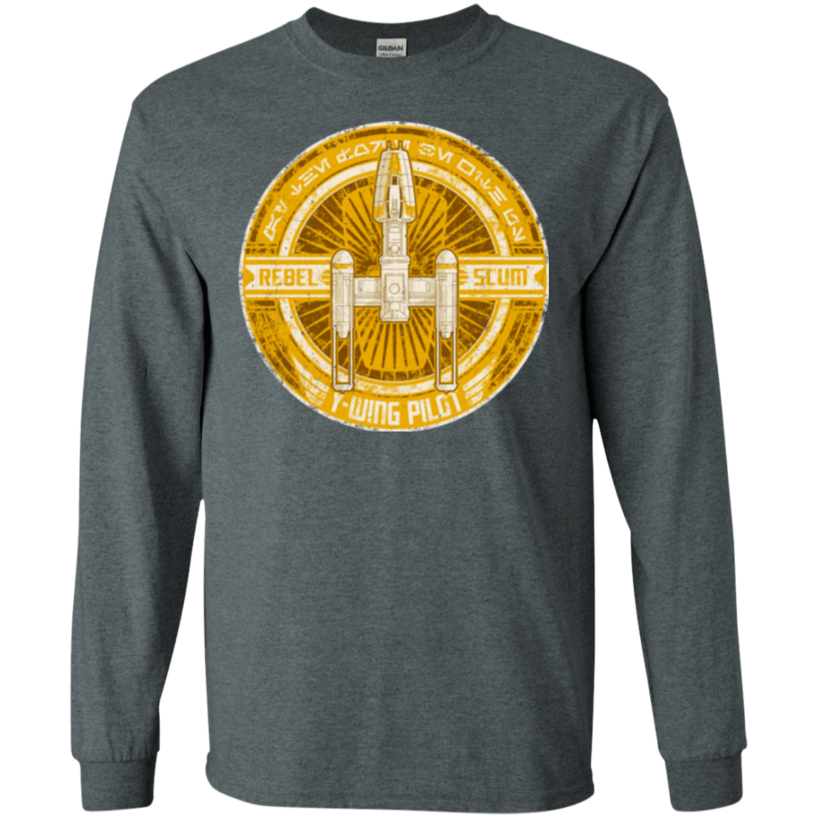 T-Shirts Dark Heather / S Y-Wing Scum Men's Long Sleeve T-Shirt