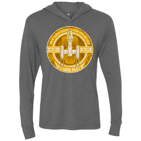 Y-Wing Scum Triblend Long Sleeve Hoodie Tee