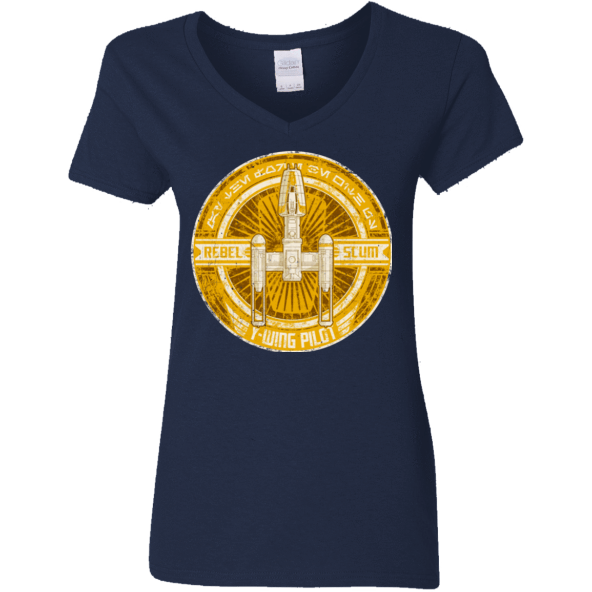 T-Shirts Navy / S Y-Wing Scum Women's V-Neck T-Shirt