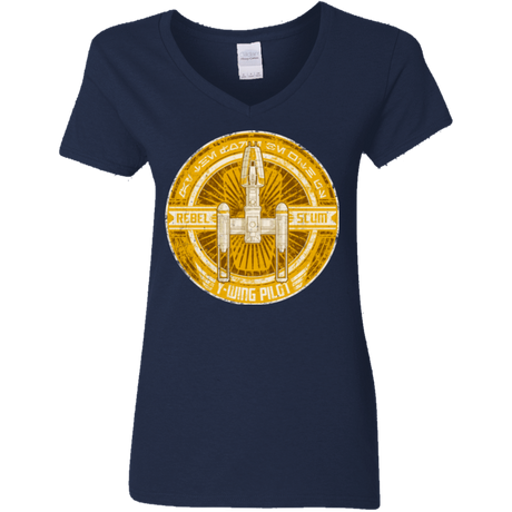 T-Shirts Navy / S Y-Wing Scum Women's V-Neck T-Shirt