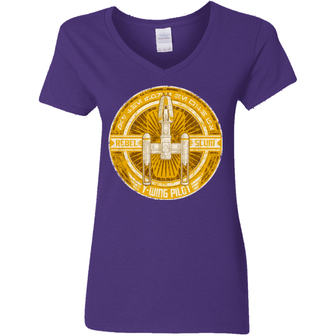 T-Shirts Purple / S Y-Wing Scum Women's V-Neck T-Shirt