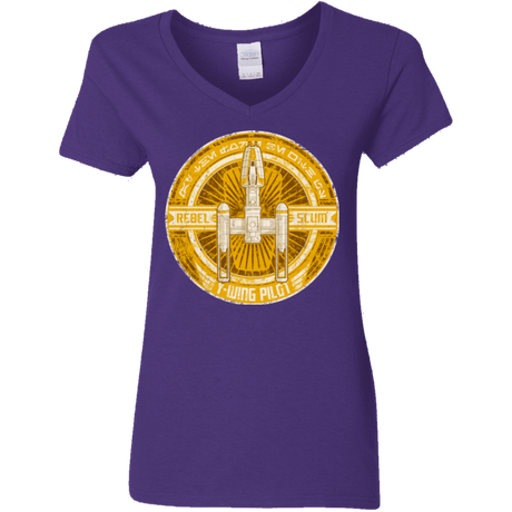 T-Shirts Purple / S Y-Wing Scum Women's V-Neck T-Shirt