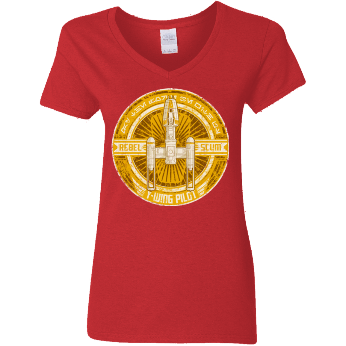 T-Shirts Red / S Y-Wing Scum Women's V-Neck T-Shirt