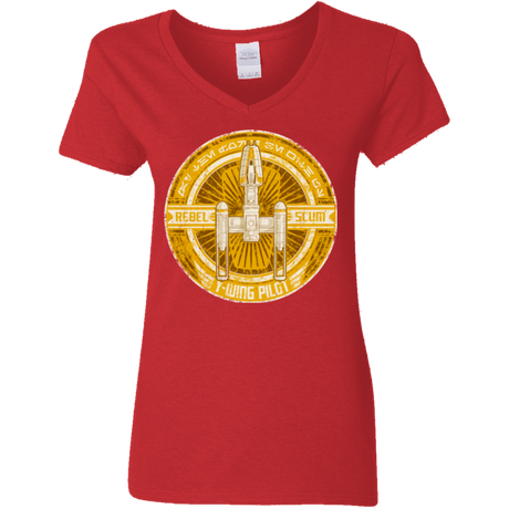 T-Shirts Red / S Y-Wing Scum Women's V-Neck T-Shirt