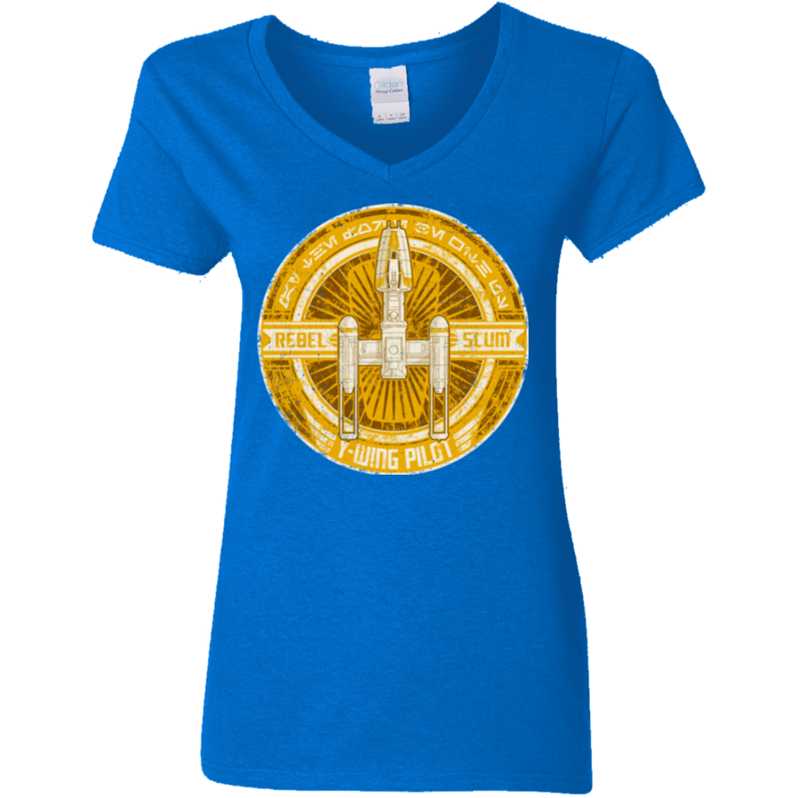 T-Shirts Royal / S Y-Wing Scum Women's V-Neck T-Shirt