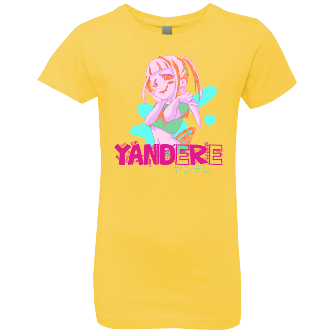 T-Shirts Vibrant Yellow / YXS Yandere Girls Premium T-Shirt