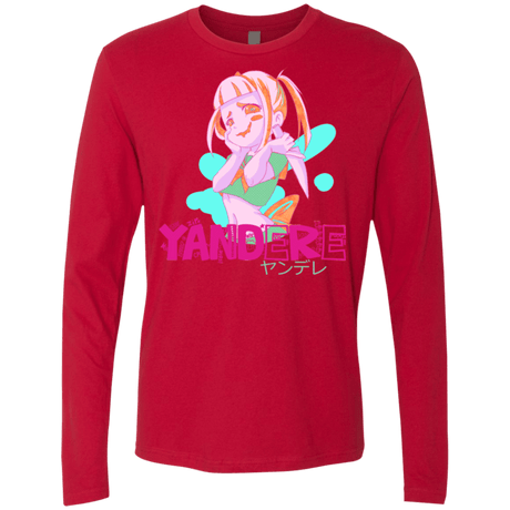 T-Shirts Red / Small Yandere Men's Premium Long Sleeve