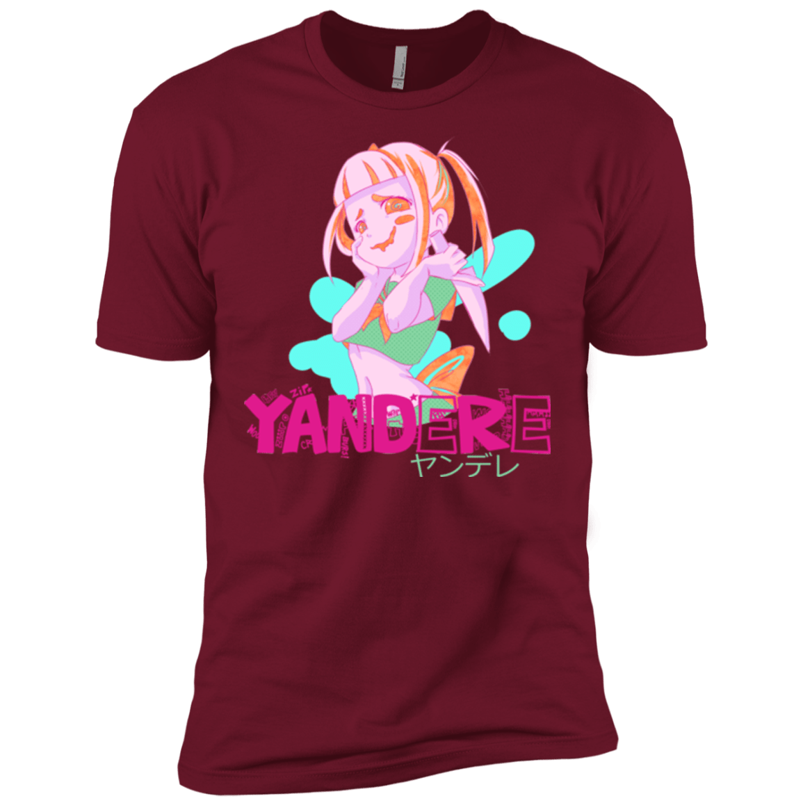 T-Shirts Cardinal / X-Small Yandere Men's Premium T-Shirt