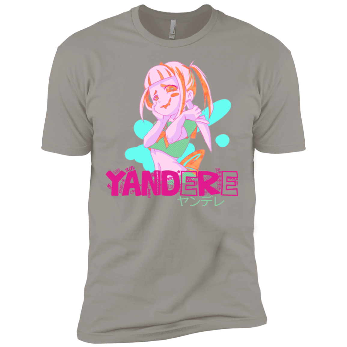 T-Shirts Light Grey / X-Small Yandere Men's Premium T-Shirt