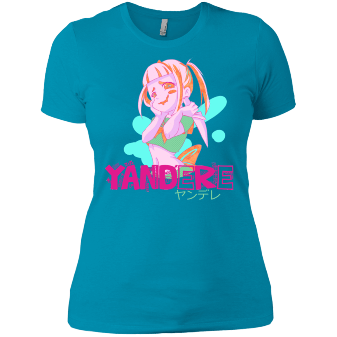 T-Shirts Turquoise / X-Small Yandere Women's Premium T-Shirt