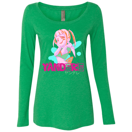 T-Shirts Envy / Small Yandere Women's Triblend Long Sleeve Shirt