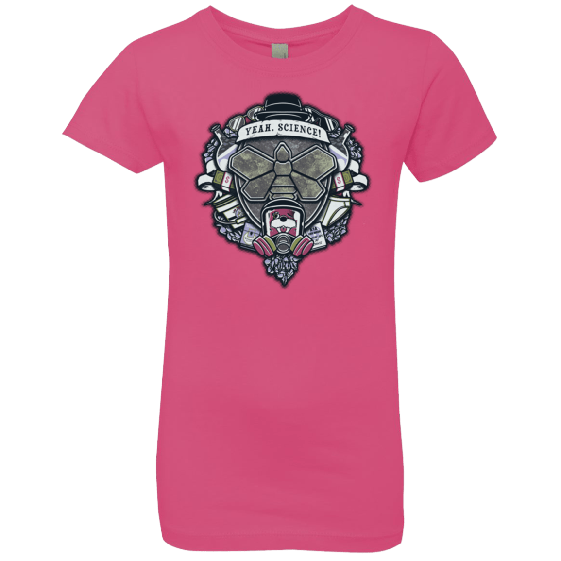 T-Shirts Hot Pink / YXS Yeah, Science! Girls Premium T-Shirt