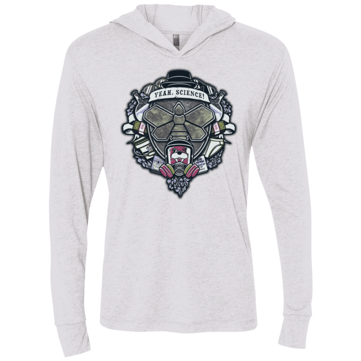 T-Shirts Heather White / X-Small Yeah, Science! Triblend Long Sleeve Hoodie Tee