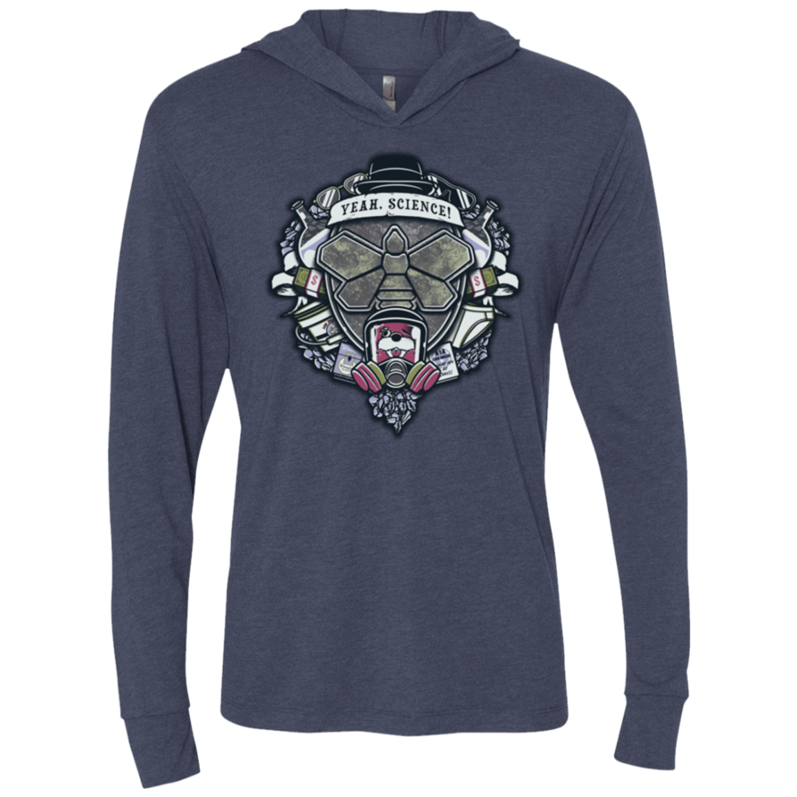 T-Shirts Vintage Navy / X-Small Yeah, Science! Triblend Long Sleeve Hoodie Tee