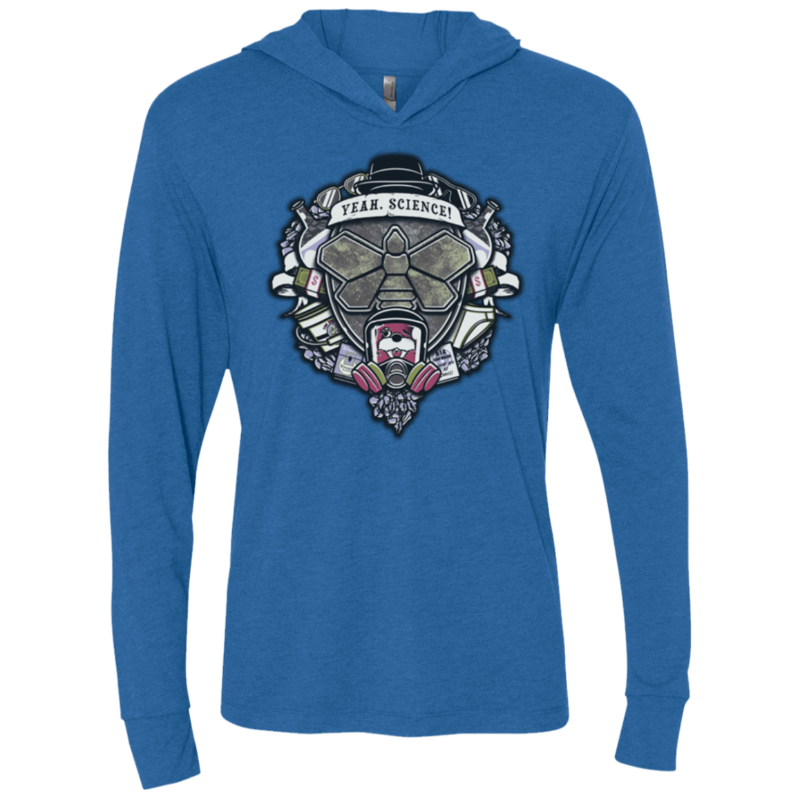 T-Shirts Vintage Royal / X-Small Yeah, Science! Triblend Long Sleeve Hoodie Tee