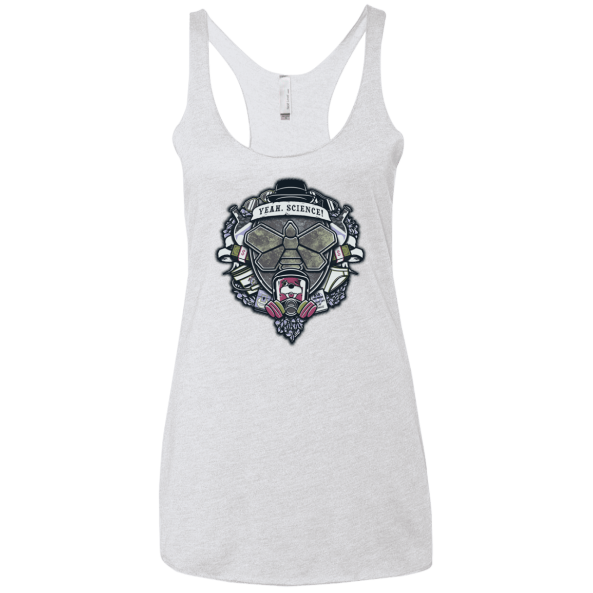 T-Shirts Heather White / X-Small Yeah, Science! Women's Triblend Racerback Tank