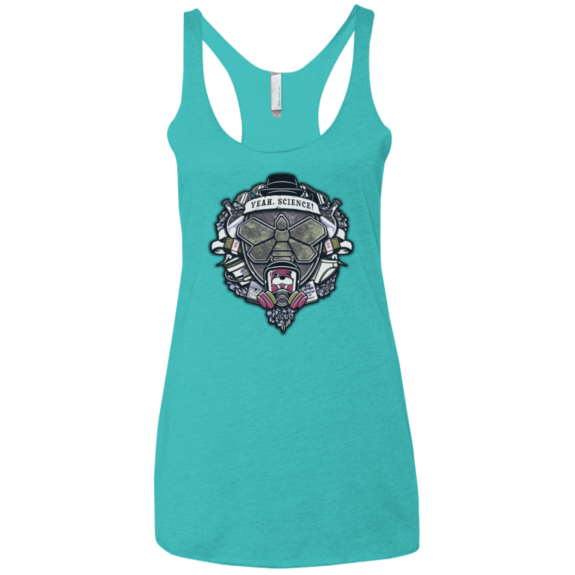 T-Shirts Tahiti Blue / X-Small Yeah, Science! Women's Triblend Racerback Tank