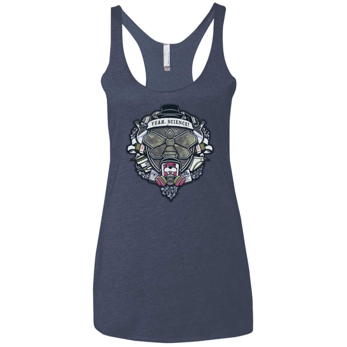 T-Shirts Vintage Navy / X-Small Yeah, Science! Women's Triblend Racerback Tank