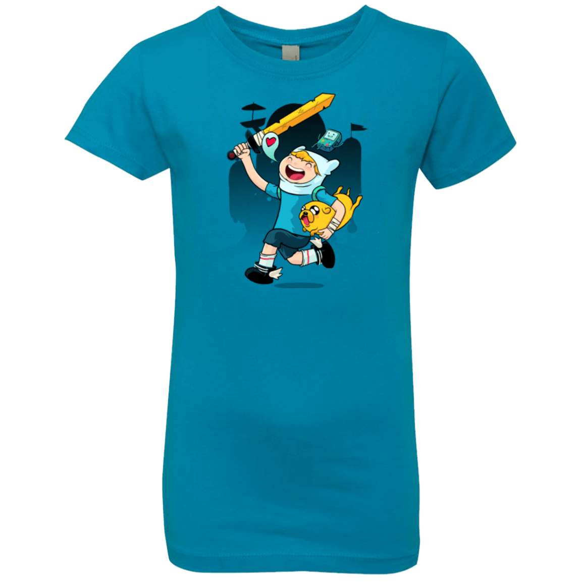 T-Shirts Turquoise / YXS Yeahdventure Girls Premium T-Shirt