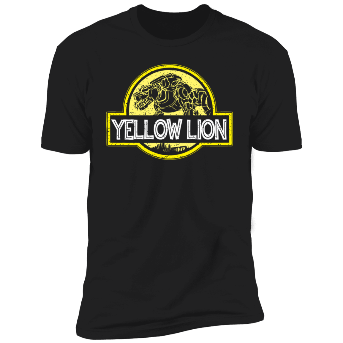 T-Shirts Black / X-Small Yellow Lion Men's Premium T-Shirt