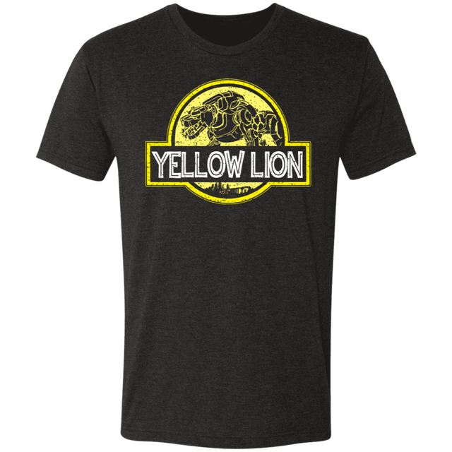 T-Shirts Vintage Black / S Yellow Lion Men's Triblend T-Shirt