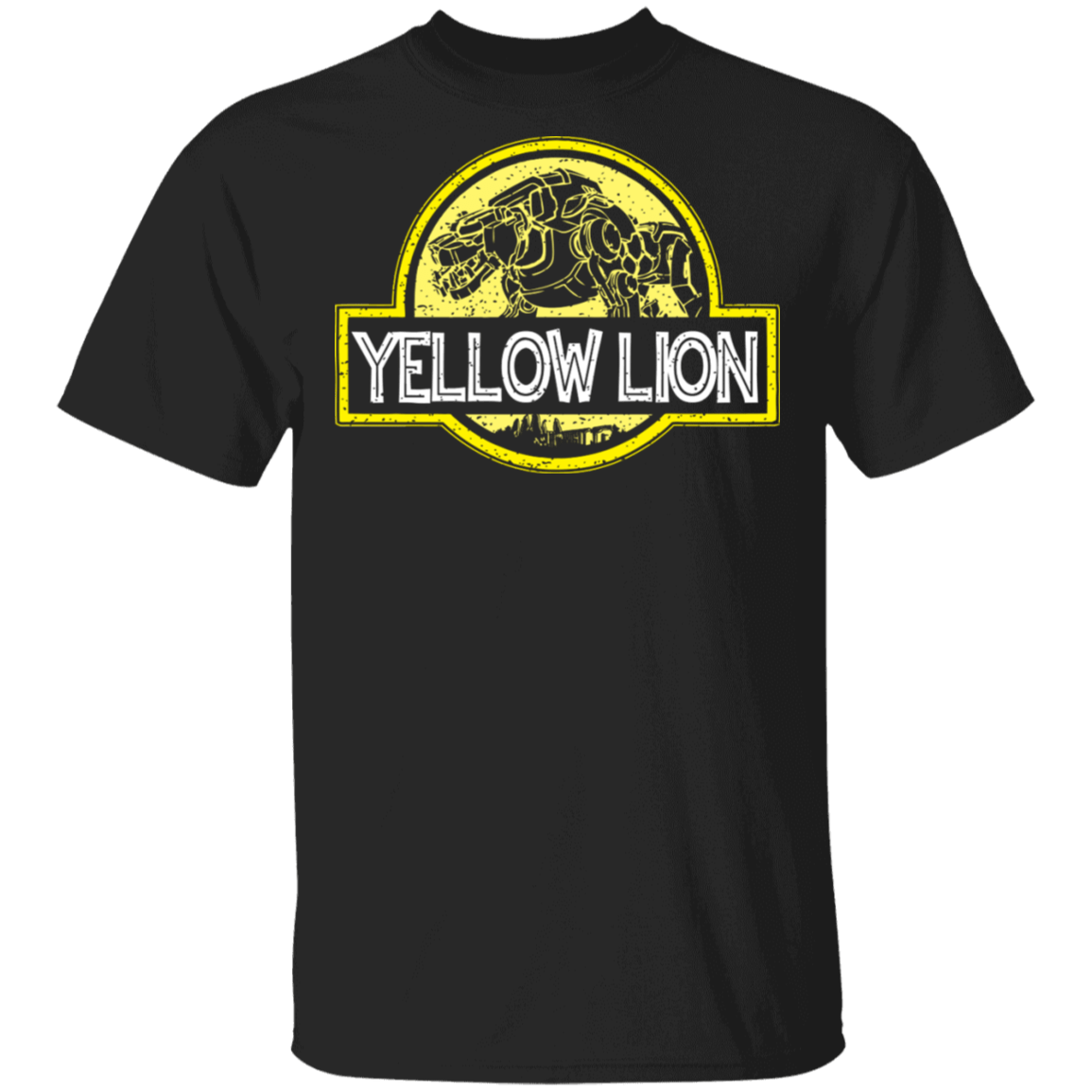 T-Shirts Black / S Yellow Lion T-Shirt