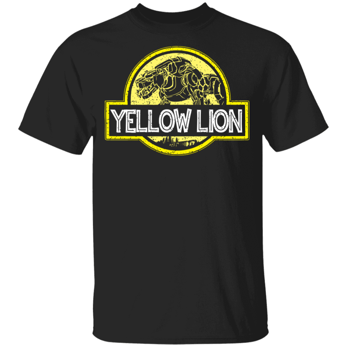 T-Shirts Black / YXS Yellow Lion Youth T-Shirt