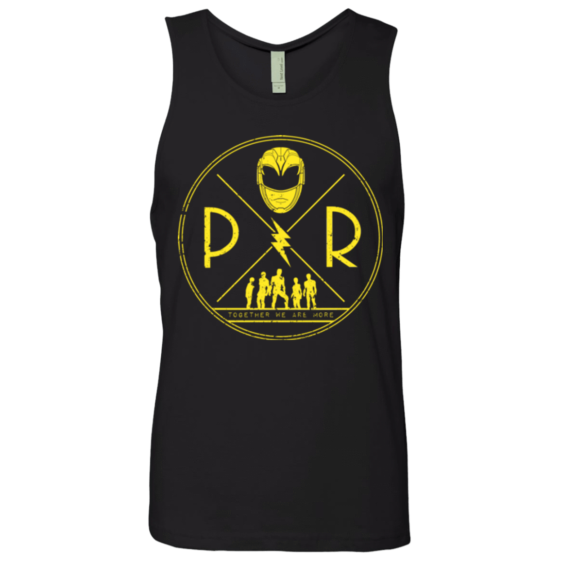 T-Shirts Black / Small Yellow Power Men's Premium Tank Top