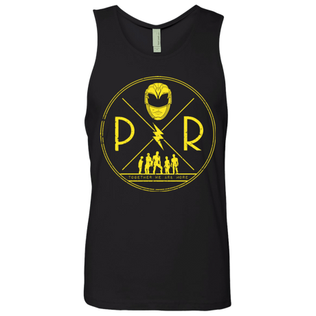 T-Shirts Black / Small Yellow Power Men's Premium Tank Top