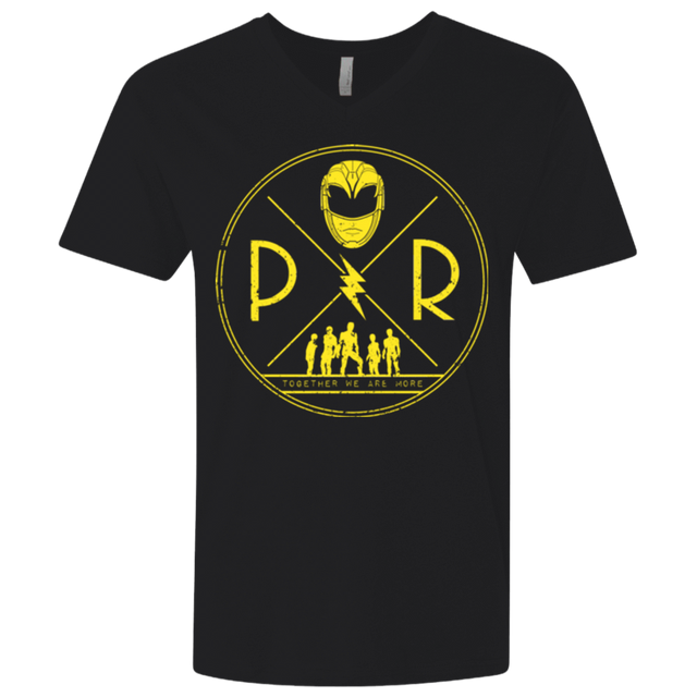 T-Shirts Black / X-Small Yellow Power Men's Premium V-Neck