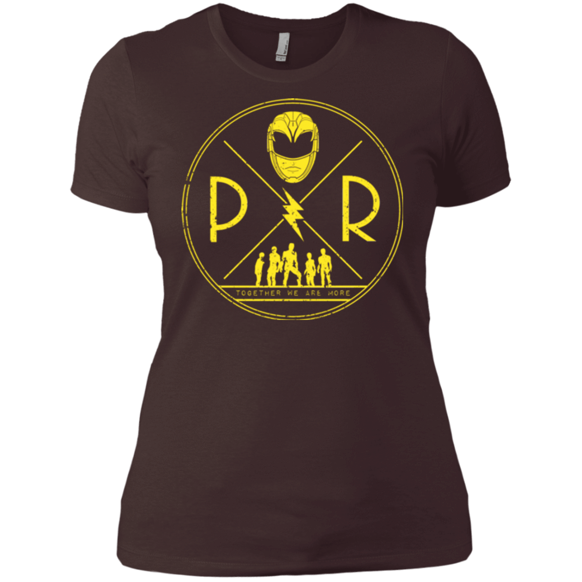 T-Shirts Dark Chocolate / X-Small Yellow Power Women's Premium T-Shirt