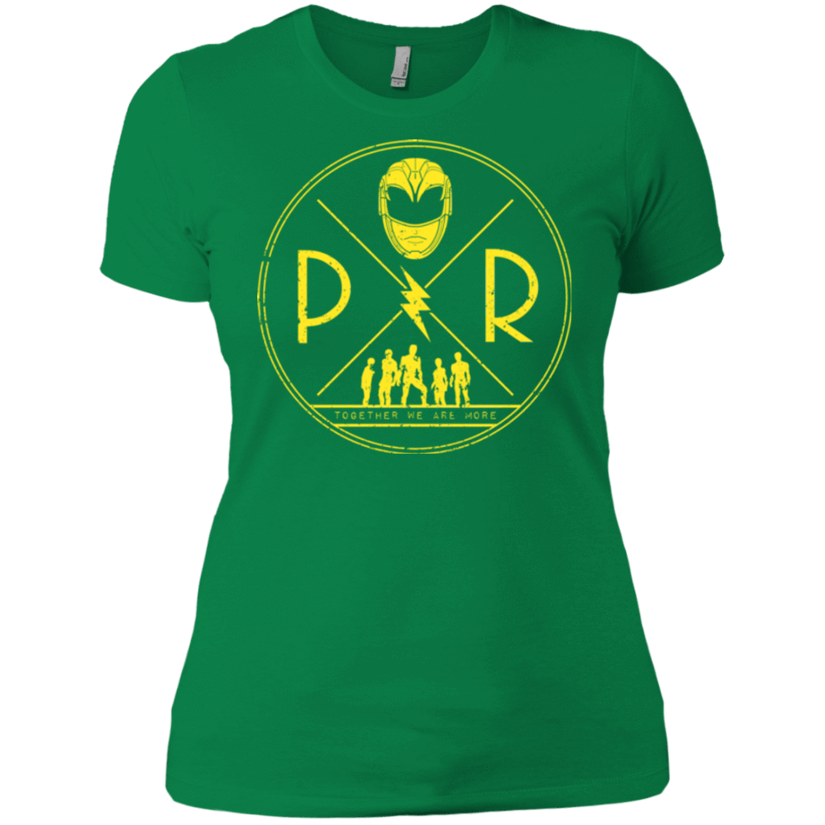 T-Shirts Kelly Green / X-Small Yellow Power Women's Premium T-Shirt