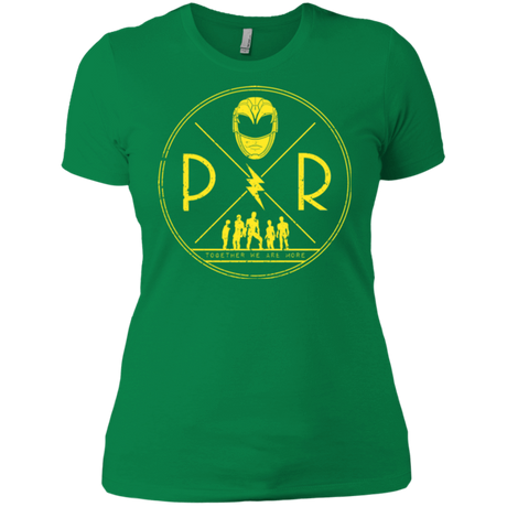 T-Shirts Kelly Green / X-Small Yellow Power Women's Premium T-Shirt