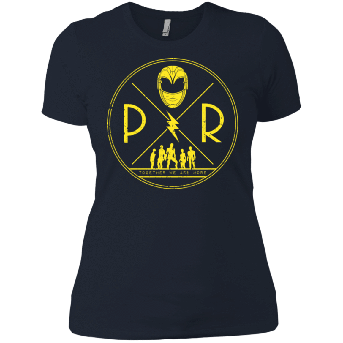 T-Shirts Midnight Navy / X-Small Yellow Power Women's Premium T-Shirt